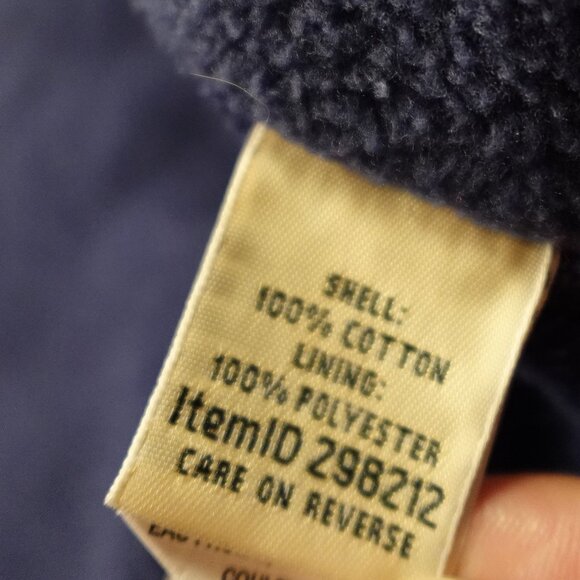 LL Bean Fleece-Lined Flannel Hoodie Plaid women's medium petite red navy - Picture 9 of 10